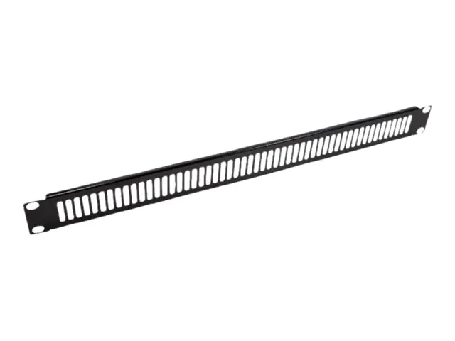 VALUE - Blindabdeckung - Vorderseite - Schwarz, RAL 9005 - 1U - 48.3 cm (19")