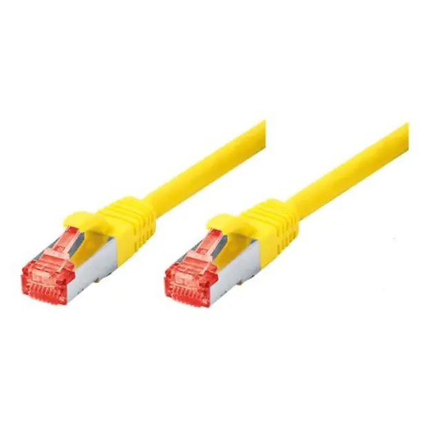 Tecline - Patch-Kabel - RJ-45 (M) zu RJ-45 (M) - 50 cm - SFTP, PiMF - CAT 6 - halogenfrei - Gelb Tecline - Patch-Kabel - RJ-45 (M) zu RJ-45 (M) - 50 cm - SFTP, PiMF - CAT 6 - halogenfrei - Gelb