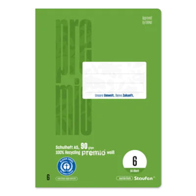 Staufen Schulheft Premio A5 - Bürokleinmaterial - A5 040780006