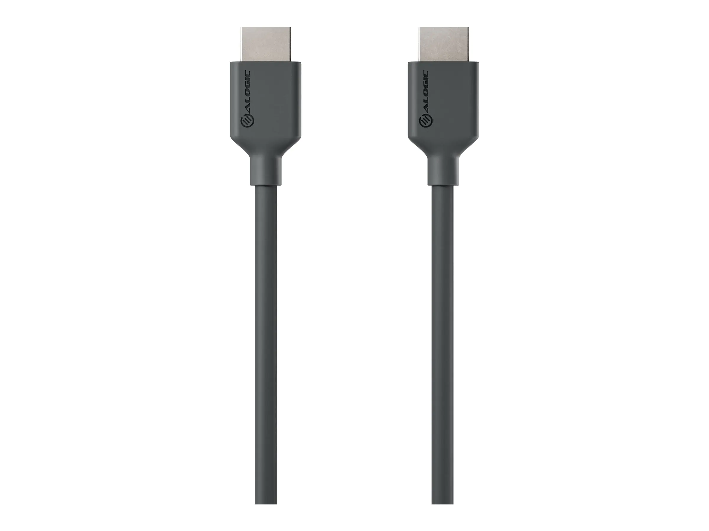ALOGIC Elements Series - Premium Highspeed - HDMI-Kabel mit Ethernet - HDMI männlich zu HDMI männlich - 2 m - Schwarz - Unterstützung für 3D-Video, 1080p-Unterstützung, 240 Hz, 4K60Hz UHD-Support, unterstützt 4K 60 Hz (4096 x 2160)