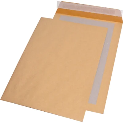 MAILmedia Papprückwandtasche DIN B4 ohne Fenster 130g/m² mit Haftklebung Natronpapier braun MAILmedia Papprückwandtasche DIN B4 ohne Fenster 130g/m² mit Haftklebung Natronpapier braun