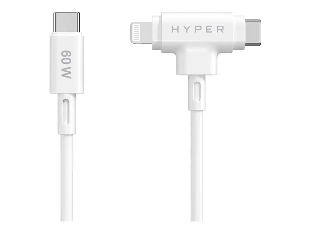 Targus HyperJuice - Lightning-Kabel - 24 pin USB-C männlich zu 24 pin USB-C, Lightning männlich