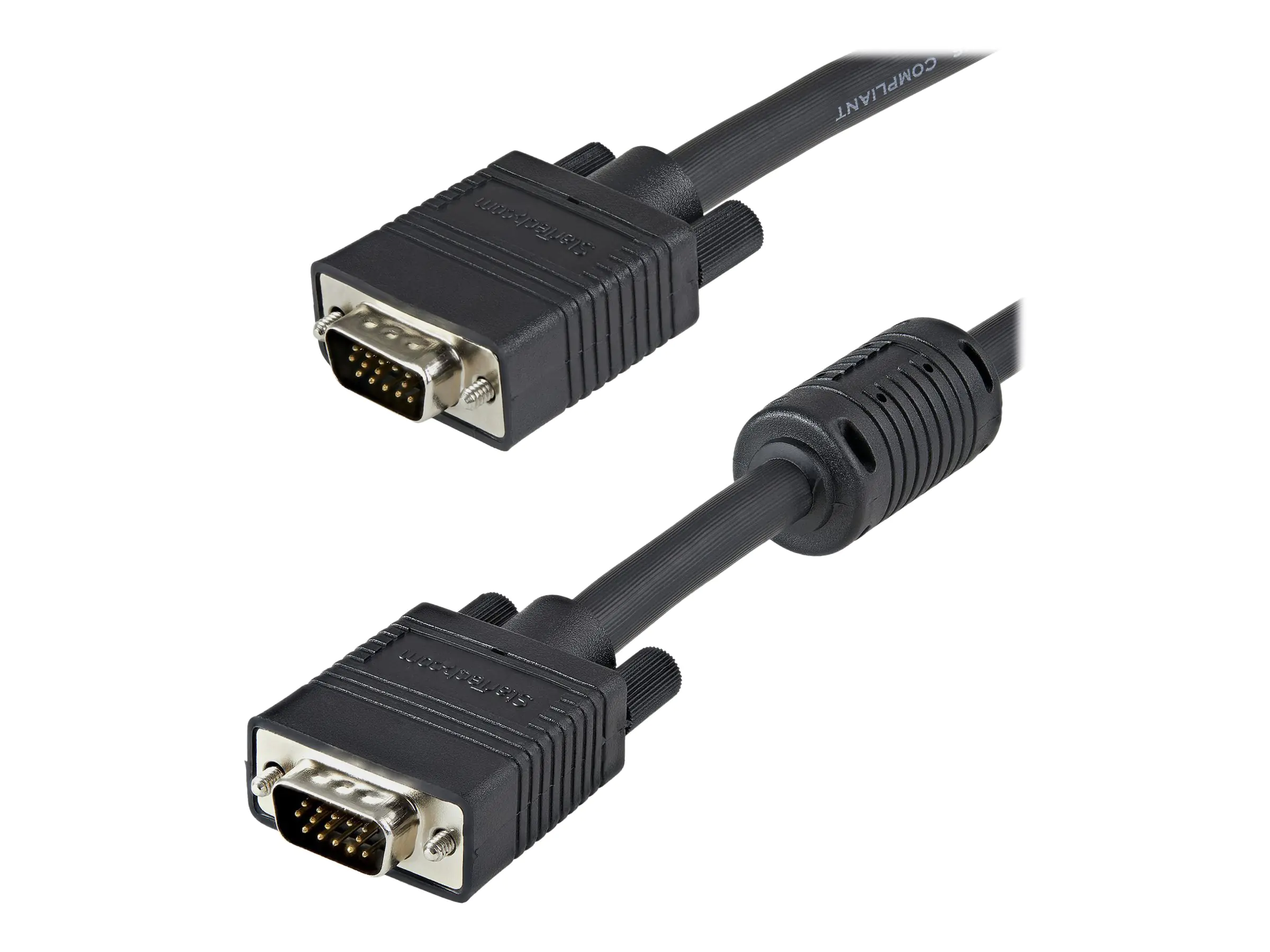 StarTech 10m Hochauflösendes VGA Monitorkabel St/St - HD15 (15 Pin) zu HD-15 Kabel - 1920x1200 - VGA-Kabel - HD-15 (VGA) (M) zu HD-15 (VGA) (M) - 10 m - geformt - Schwarz