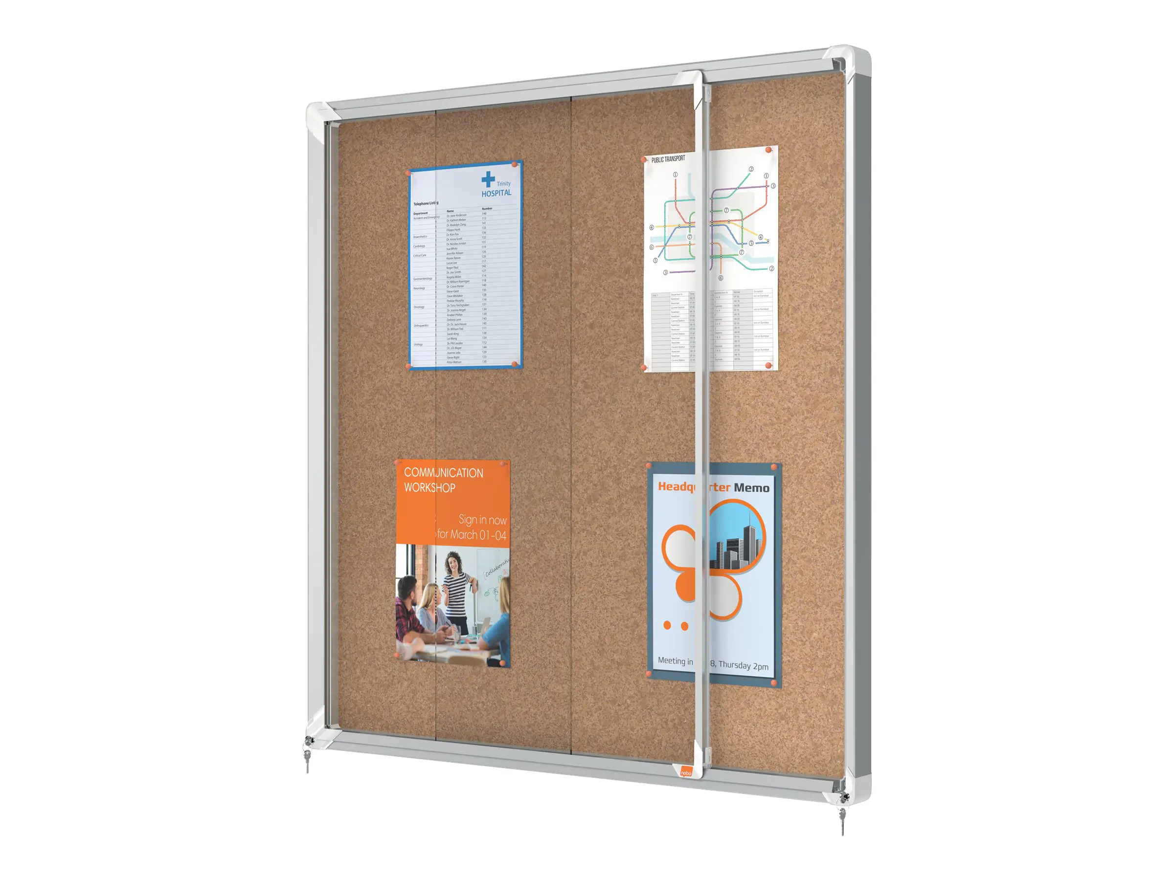 Nobo Geschlossenes Memoboard - geeignet für 1902574