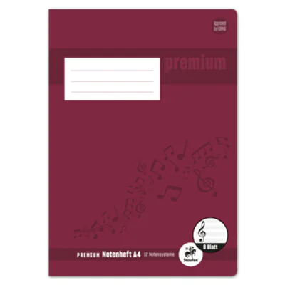 Staufen Notenheft PREMIUM Academy DIN A4 90g/m² liniert Staufen Notenheft PREMIUM Academy DIN A4 90g/m² liniert