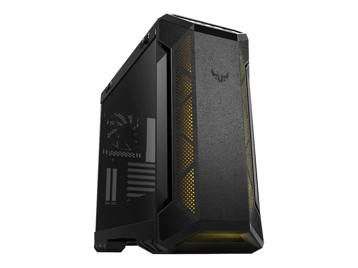 ASUS TUF Gaming GT501 - Tower - ATX - Seitenteil mit Fenster - Schwarz - USB/Audio