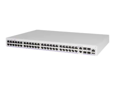 Alcatel-Lucent OmniSwitch OS6360-P48X - Switch - L3 - managed - 46 x 10/100/1000 (PoE+) + 2 x 10/100/1000/2.5G (UPOE) + 2 x combo 10 Gigabit SFP+/RJ-45 + 2 x 10 Gigabit SFP+ (Uplink) - an Rack montierbar - PoE+ (760 W)