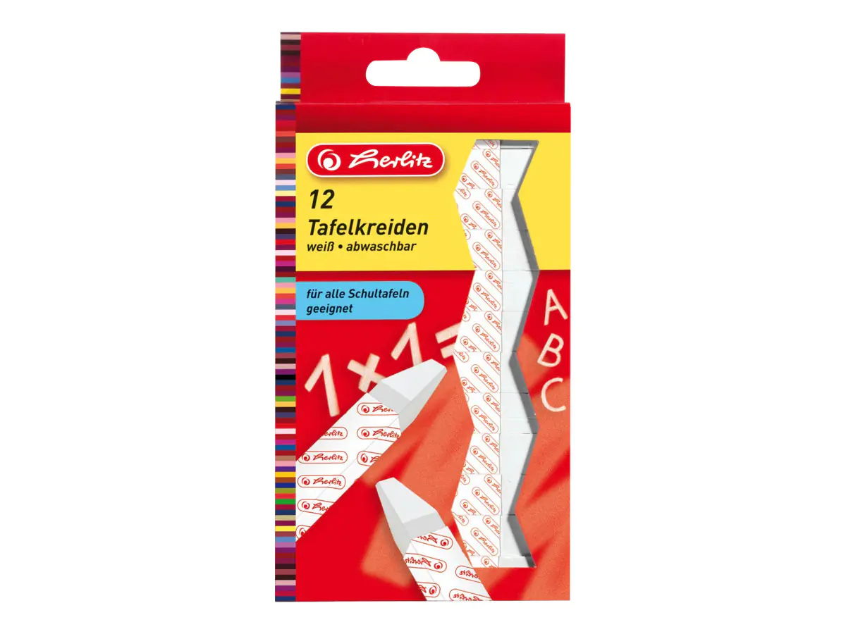 Herlitz Kreide - für Tafel - Weiß (Packung 8648107