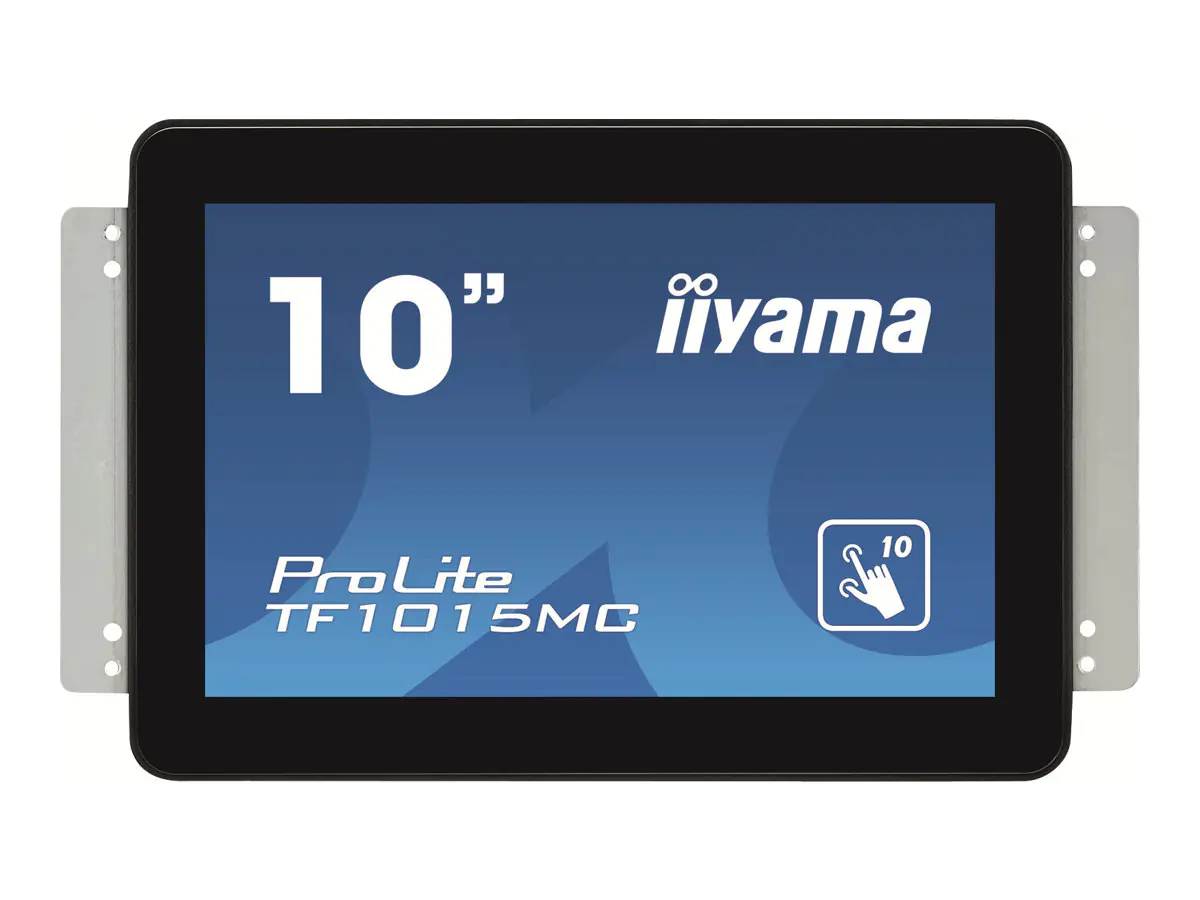 iiyama ProLite TF1015MC-B2 - LED-Monitor - 25.7 cm (10.1") - offener Rahmen - Touchscreen - 1280 x 800 720p @ 60 Hz - VA - 500 cd/m² - 1300:1 - 25 ms - HDMI, VGA, DisplayPort - Schwarz