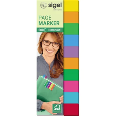 Sigel HN684, Mehrfarbig, Rechteck, Matte, 44 mm, 12,5 mm, 500 Stück(e)