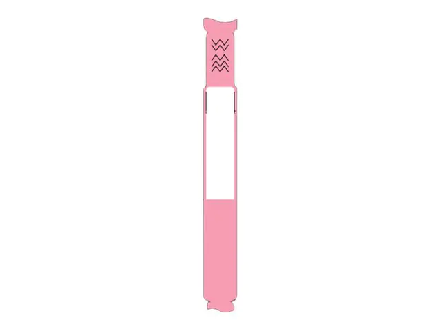 Zebra Z-Band UltraSoft - Kunststoff - ultraweich - permanenter Klebstoff - beschichtet - pink - 19.