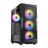 Antec AX Series AX61 - Mid tower Gaming - ATX - Seitenteil mit Fenster (gehärtetes Glas) - keine Spannungsversorgung - USB/Audio