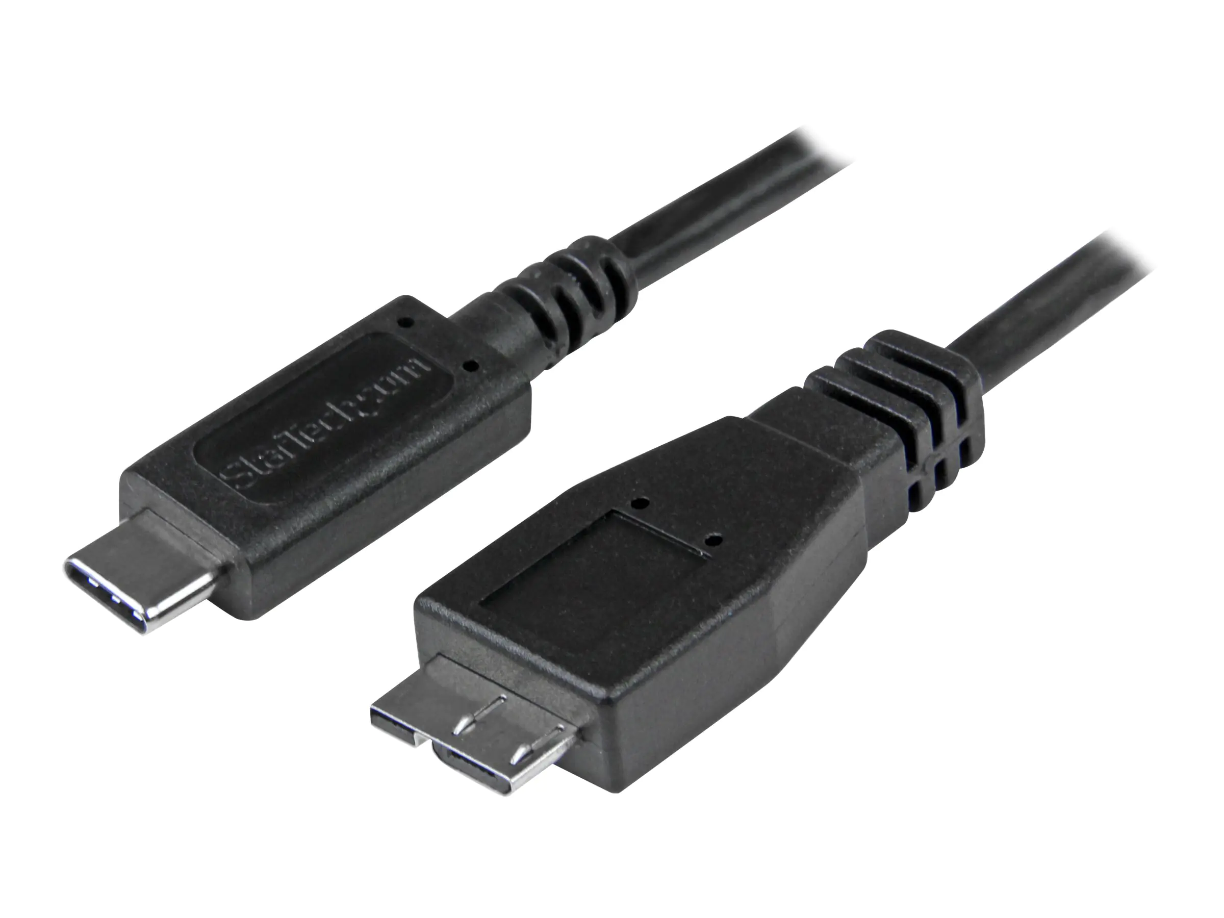 StarTech USB C to Micro USB Cable 0.5m - USB 3.1 Type C to Micro USB Type B Cable - Micro USB 3.1 to USB-C - Thunderbolt 3 Compatible (USB31CUB50CM) - USB-Kabel - USB-C (M) bis Micro-USB Type B (M) - USB 3.1 Gen 2 - 50 cm - Schwarz - für P/N: HB31C2A1CGS,