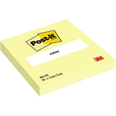 3M Post-It 654, Rechteck, Papier, Canary Yellow, Vereinigte Staaten