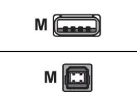 Intermec - USB-Kabel - USB (M) zu USB Typ B (M) - 2 m - für Honeywell PM43c; Dolphin CT50, CT50h; PXie Series PX6ie