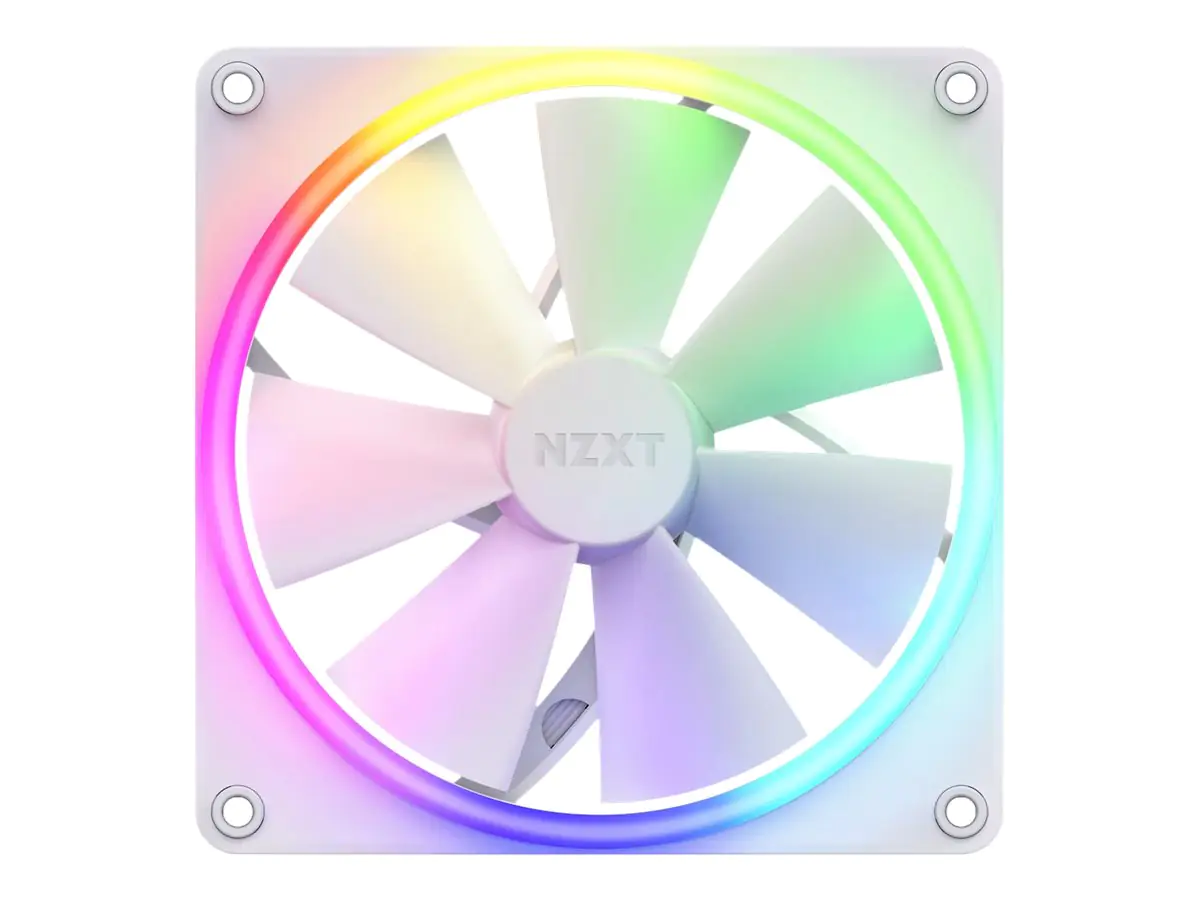 NZXT F Series F140 RGB - Gehäuselüfter - 140 mm - Mattes Weiß
