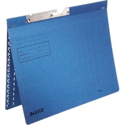 Leitz Pendelhefter DIN A4 250g/m² kaufmännische Heftung mit Organisationsaufdruck Manilakarton blau 50 St./Pack.