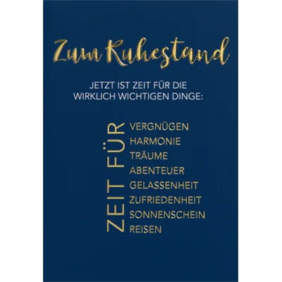 Perleberg Karte Ruhestand Lifestyle 741-0044 Perleberg Karte Ruhestand Lifestyle 741-0044