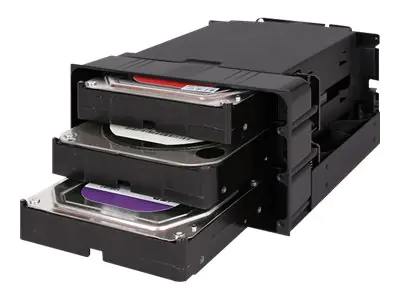 ICY DOCK flexiDOCK MB830SP-B - Gehäuse für Speicherlaufwerke - 3.5" (8.9 cm) - Schwarz