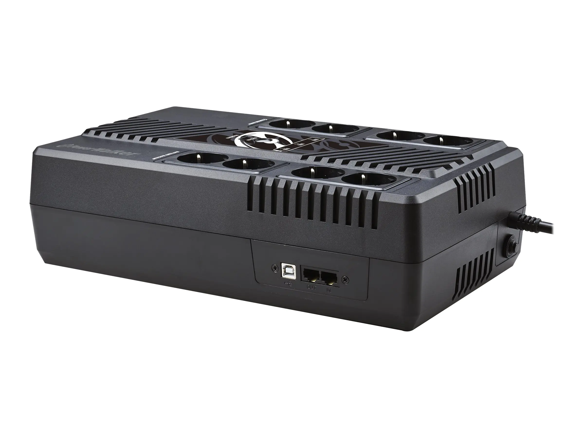 PowerWalker VI 800 MS FR - USV - Wechselstrom 230 V - 480 Watt - 800 VA - 9 Ah - USB - Ausgangsanschlüsse: 8 - Frankreich