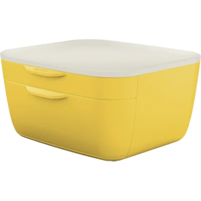 Leitz Schubladenbox Cosy 53570019 A4 PS 2Schübe gelb Leitz Schubladenbox Cosy 53570019 A4 PS 2Schübe gelb