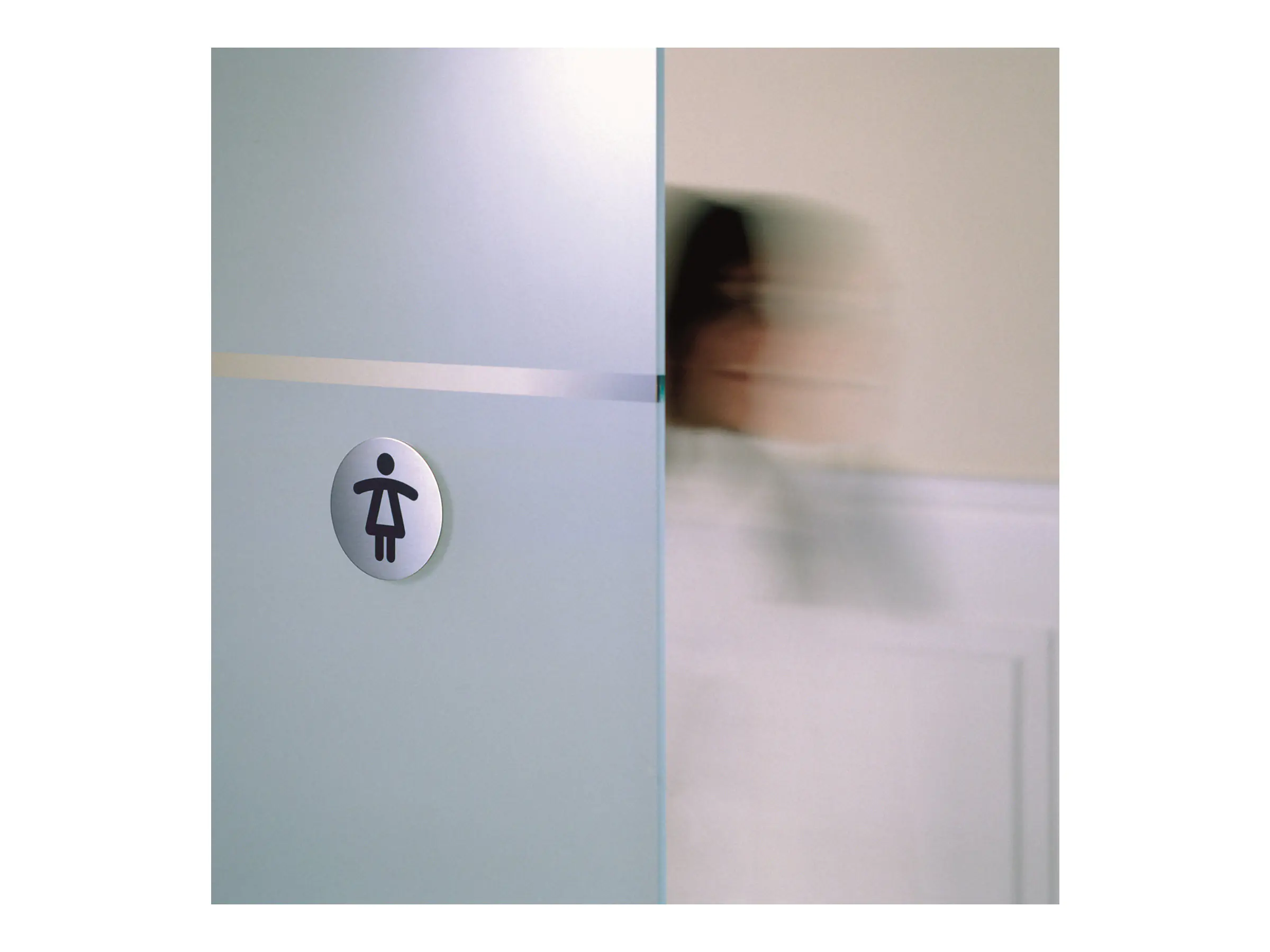 Durable PICTO - Schild - Damentoilette - rund - 83 mm (Durchmesser) 490423