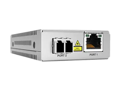 Allied Telesis AT MMC2000/LC - Medienkonverter - 1GbE - 1000Base-T, 100Base-TX, 10Base-T, 1000Base-SX - RJ-45 / 2 x LD Multimodus - bis zu 500 m - 850 nm