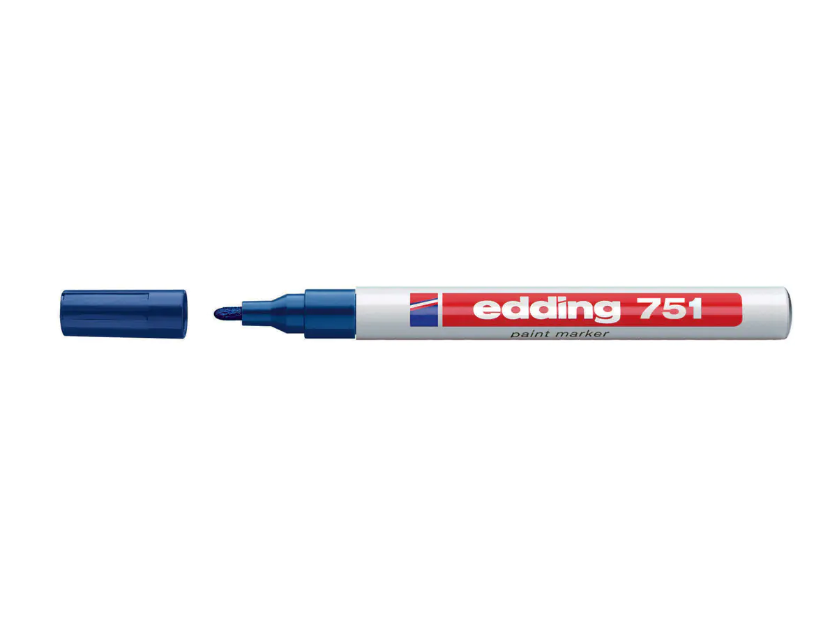 EDDING 751 paint - Marker - permanent - Blau 4-751003