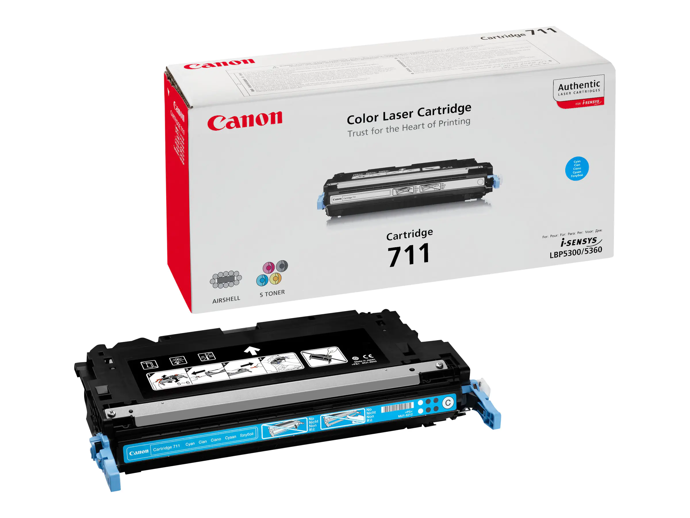 Canon 711 - Cyan - Original - Tonerpatrone - für imageRUNNER C1022; i-SENSYS MF9130, MF9170, MF9220, MF9280; Satera LBP5300, LBP5400