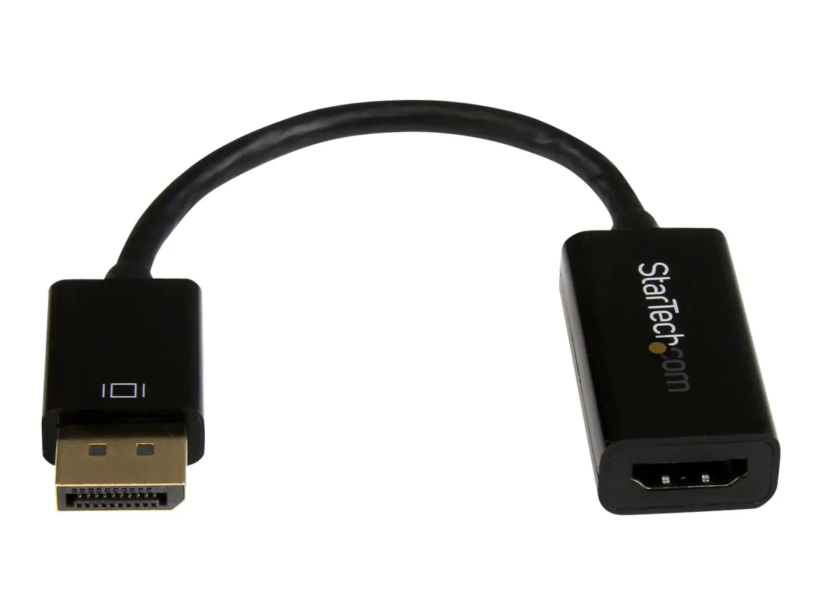 StarTech DisplayPort auf HDMI 4k @ 30Hz Adapter - DP 1.2 zu HDMI Video und Audio aktiv Konverter 1080p @ 60Hz für Computer / Laptop - Videokonverter - DisplayPort - HDMI - für P/N: DKM30CHDPD, DKM30CHDPDUE, SV231QDPU34K, TB3CDK2DP, TB3CDK2DPUE, TB3DK