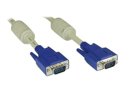 InLine - VGA-Kabel - HD-15 ohne Pol 9 (M) zu HD-15 ohne Pol 9 (M) - 3 m - geformt - beige