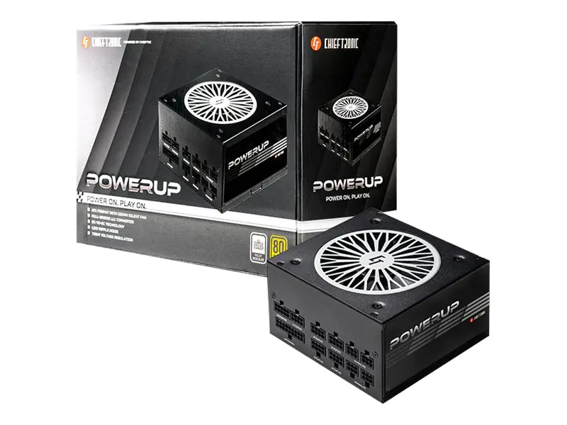 Chieftronic PowerUp Series 850W - Netzteil (intern) - ATX12V 2.53 - 80 PLUS Gold - Wechselstrom 100-240 V - 850 Watt - aktive PFC