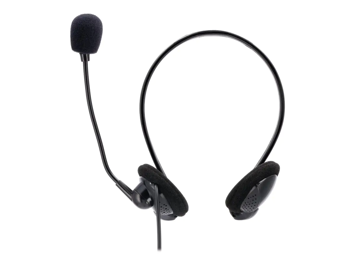 Hama "NHS-P100" - Headset - On-Ear - hinter dem Nacken angebracht - kabelgebunden - 3,5 mm Stecker - Schwarz Hama "NHS-P100" - Headset - On-Ear - hinter dem Nacken angebracht - kabelgebunden - 3,5 mm Stecker - Schwarz