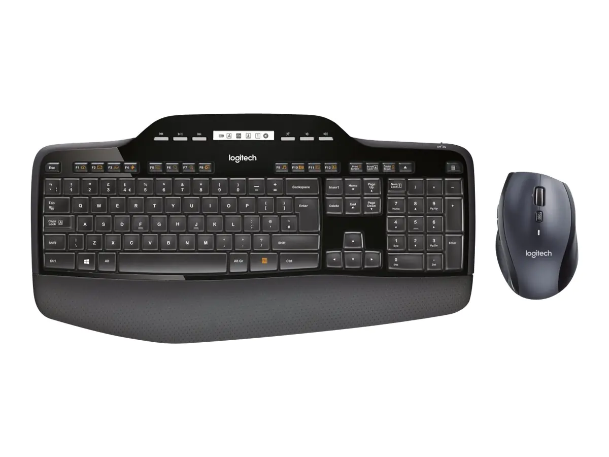 Logitech Tastatur-und-Maus-Set Wireless Desktop MK710 Drahtlos 920-002442
