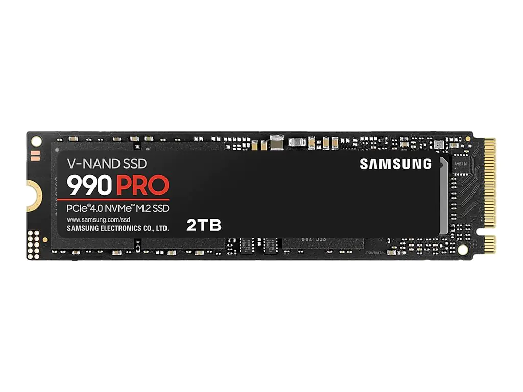 Samsung 990 PRO MZ-V9P2T0BW - SSD - verschlüsselt - 2 TB - intern - M.2 2280 - PCIe 4.0 x4 (NVMe) - 256-Bit-AES - TCG Opal Encryption 2.0