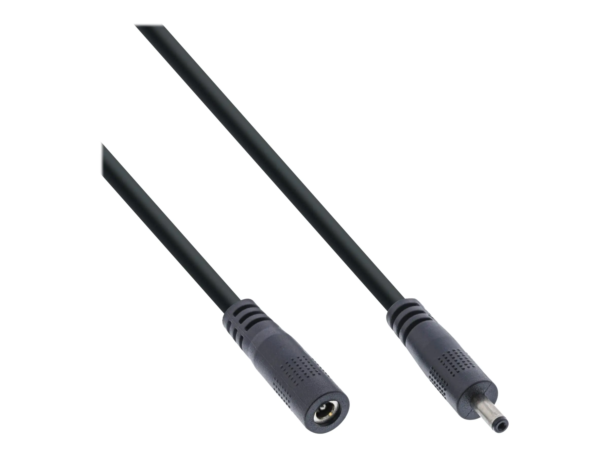 InLine - Spannungsversorgungs-Verlängerungskabel - Gleichstromstecker 3,5 mm (W) zu DC-Buchse 1,35 mm (M) - 12 - 24 V - 5 m - Schwarz