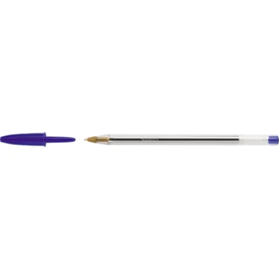 BIC® Kugelschreiber Cristal® Original 0,4mm blau dokumentenecht Farbe des Schaftes: transparent 50 St./Pack.