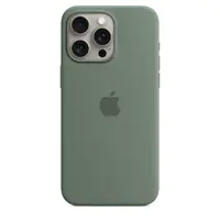 Apple - Hintere Abdeckung für Mobiltelefon - kompatibel mit MagSafe - Silikon - Cypress - für iPhone 15 Pro Max