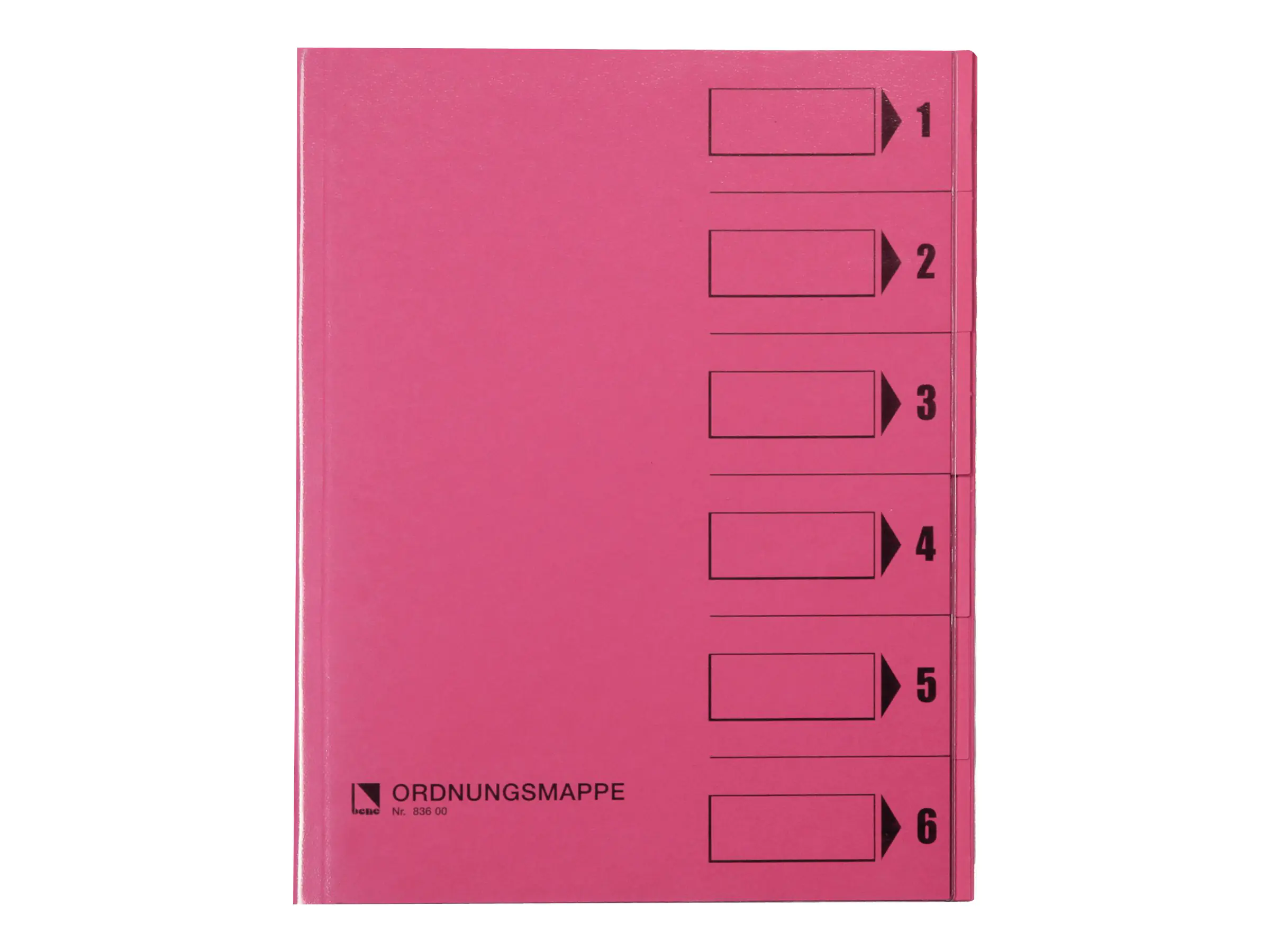 Bene Gliederungsordner - 6 Teile - für A4 (210 x 297 mm) 83600RS
