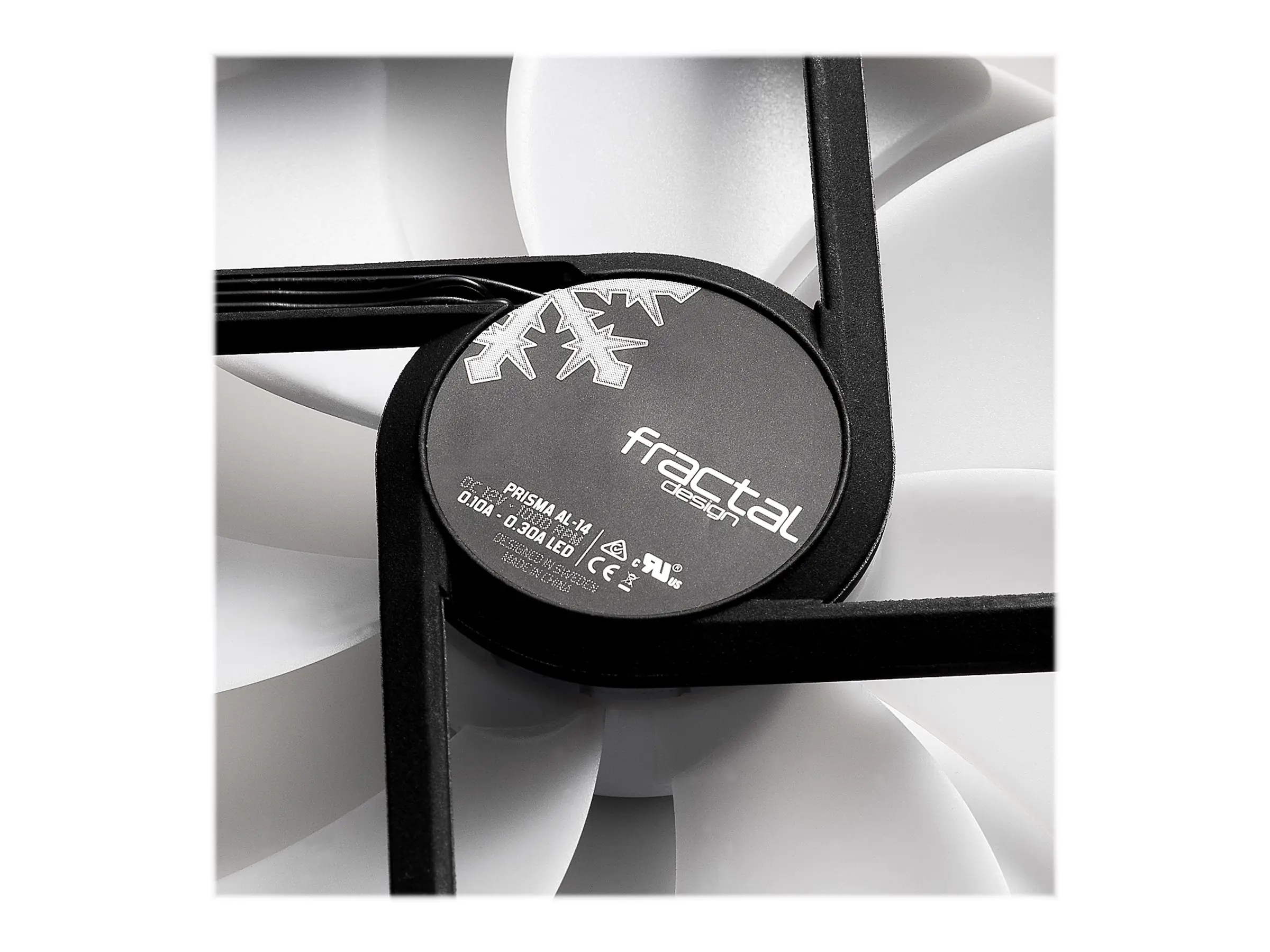 Fractal Design Prisma AL-14 - Gehäuselüfter - 140 mm - Schwarz, Weiß, halb transparent