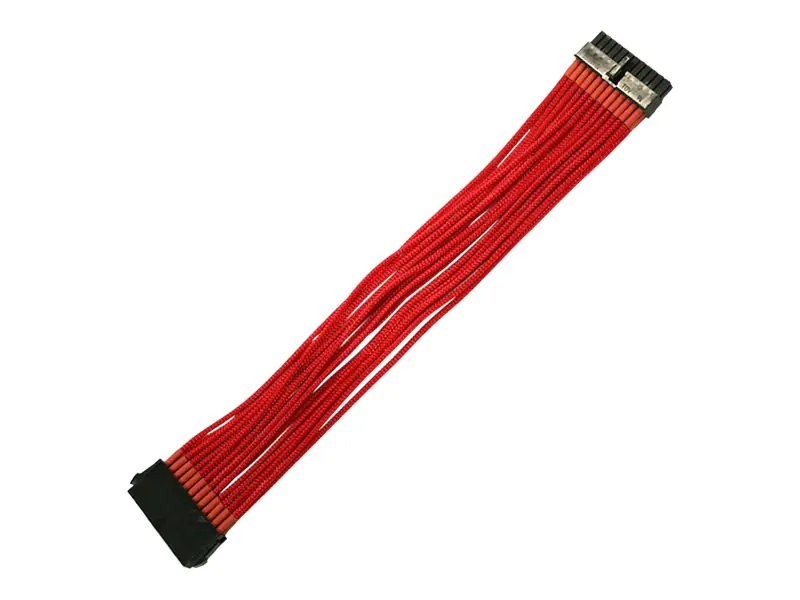 Nanoxia - Spannungsversorgungs-Verlängerungskabel - ATX, 24-polig (W) zu ATX, 24-polig (M) - 30 cm - Rot