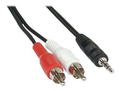 InLine - Audiokabel - RCA x 2 männlich zu mini-phone stereo 3.5 mm männlich - 1 m