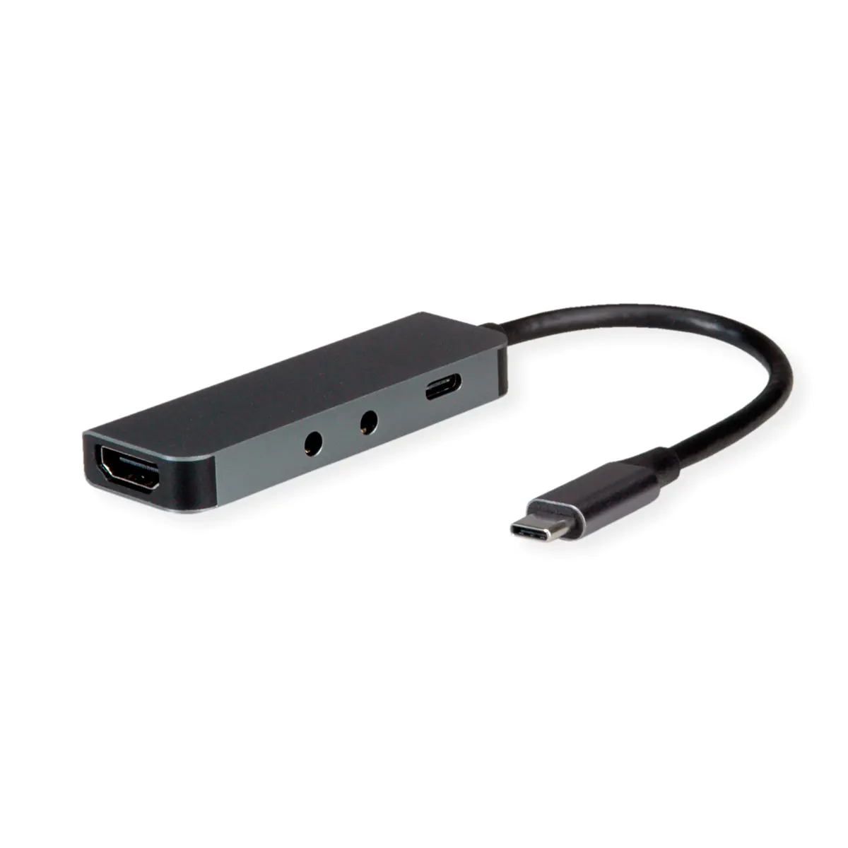 ROLINE USB-C Docking HDMI+TRRS+MIC+PD 4K60 100W - Audio/Multimedia - Digital/Daten