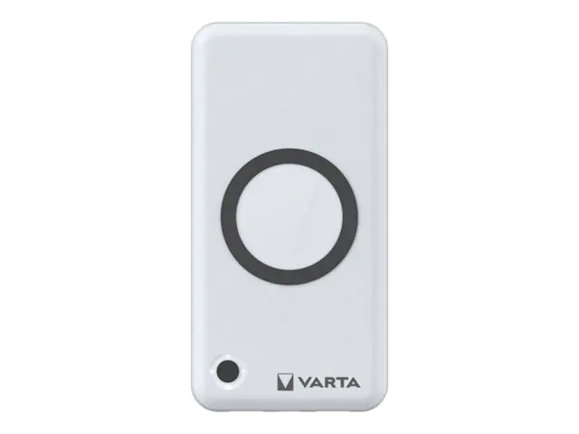 Varta - Induktive Power Bank - 2-in-1 - Li-Pol - 15000 mAh - 55.5 Wh - 20 Watt - 3 A - PD, QC 3.0 - 3 Ausgabeanschlussstellen (2 x USB, 24 pin USB-C)