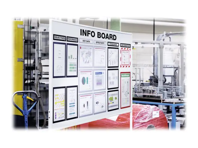 Durable DURAFRAME MAGNETIC TOP for A3 - Dokumentenhalterung - für 297 x 40 mm - magnetisch - Schwarz (Packung mit 5) 4987-01