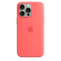 Apple - Hintere Abdeckung für Mobiltelefon - kompatibel mit MagSafe - Silikon - Guave - für iPhone 15 Pro Max