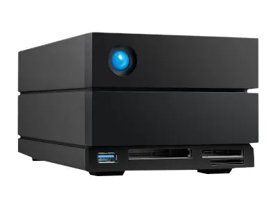 LaCie 2big Dock STLG32000400 - Festplatten-Array - 32 TB - 2 Schächte (SATA-600) - HDD 16 TB x 2 - Thunderbolt 4, USB 3.2 Gen 2 (extern) - mit 5 Jahre Servicevertrag für Datenwiederherstellung