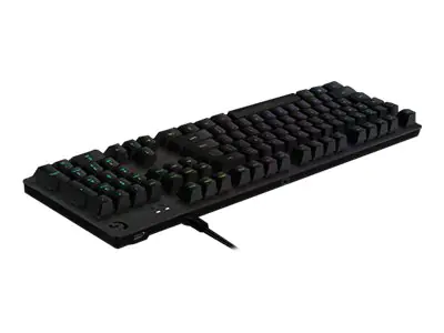 Logitech Gaming G512 - Tastatur - Hintergrundbeleuchtung - USB - US International - Tastenschalter: GX Red Linear - Kohle