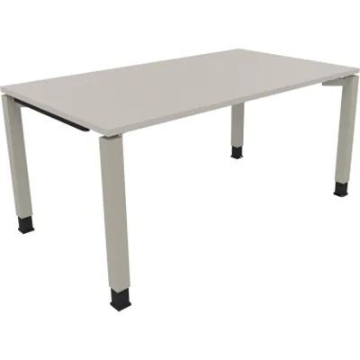 Schreibtisch Vierfuß Quadratrohr B1600xT900xH680-820 si/Lichtgrau Schreibtisch Vierfuß Quadratrohr B1600xT900xH680-820 si/Lichtgrau