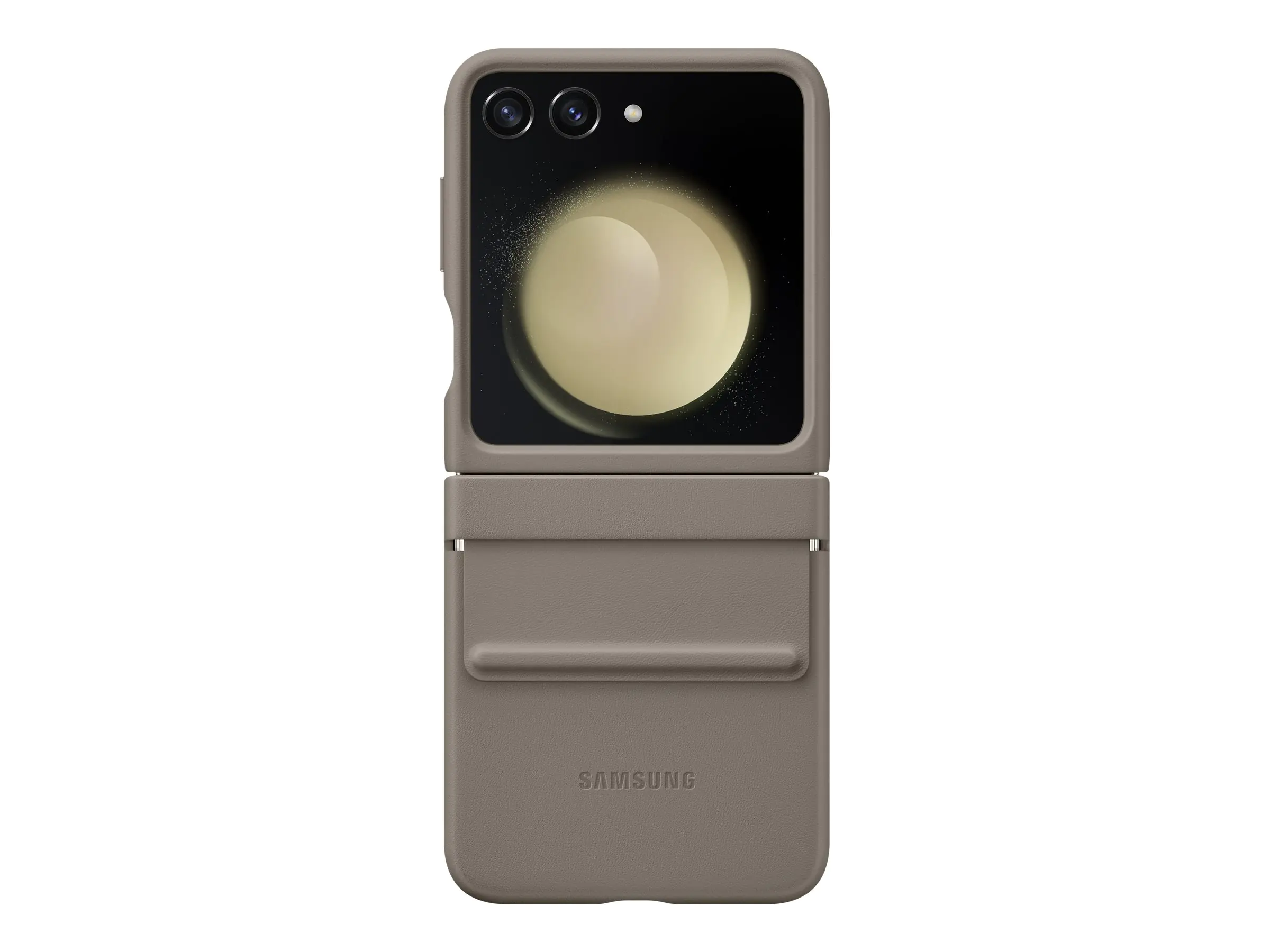 Samsung EF-VF731 - Schutzhülle hintere Abdeckung für Mobiltelefon - Ökoleder - etoupe - für Galaxy Z Flip5